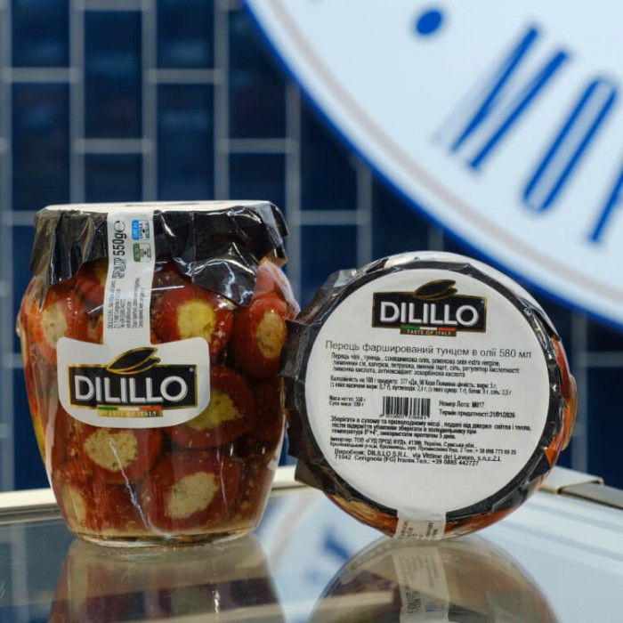 "Dilillo" Перець фарширований сиром в олії 580