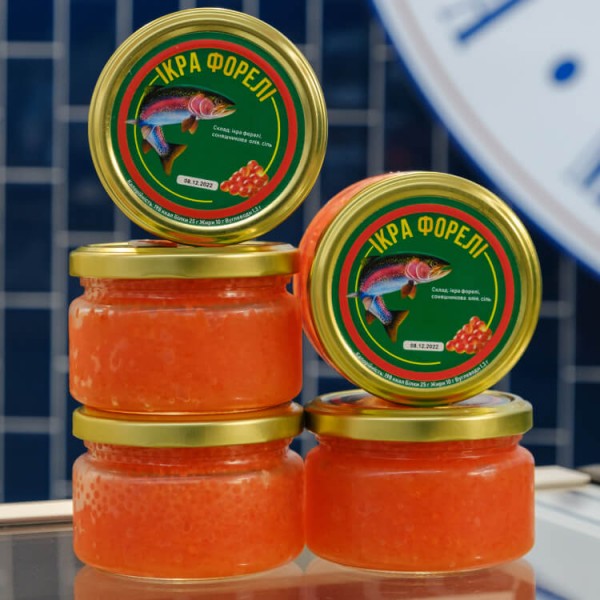 Ікра Форелі скло 250г Ікра Форелі скло 250г