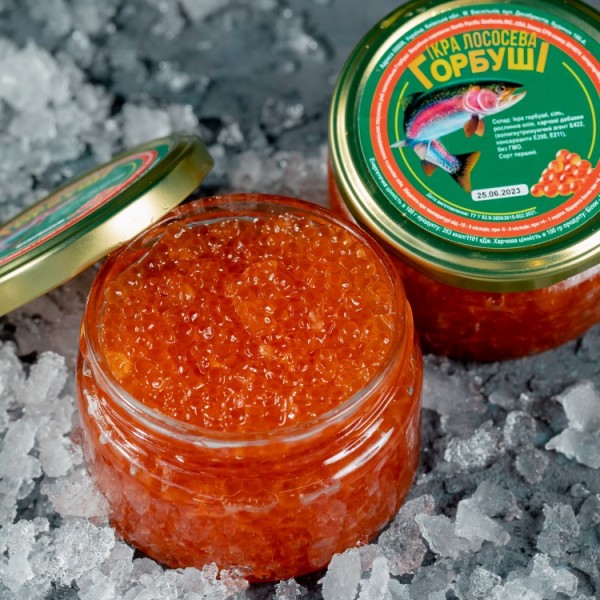 Ікра Горбуші скло 250 г. Ікра Горбуші скло 250 г.