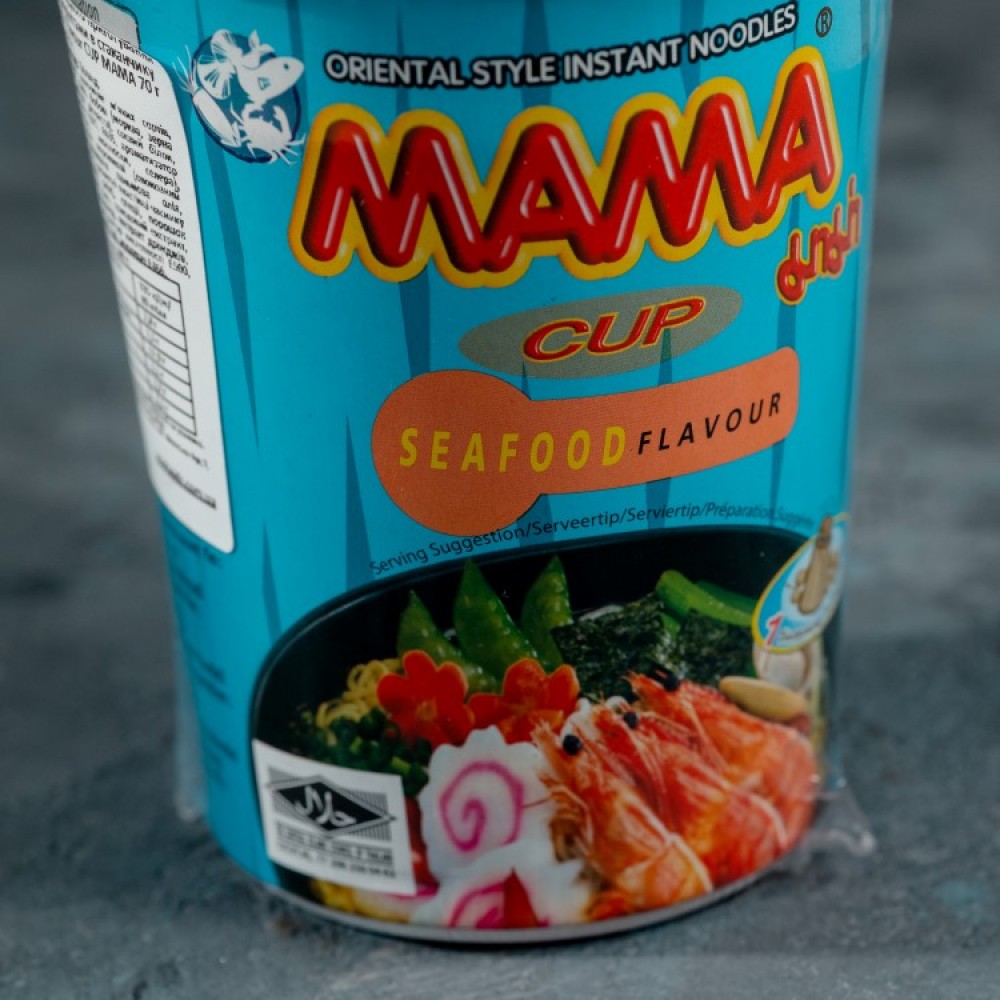 Мівіна з морепродуктами в стаканчику ТМ "Mama" 70г