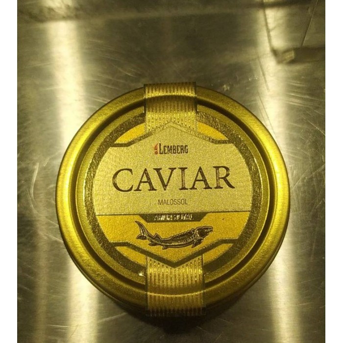 Ікра чорна осетрова Lemberg Caviar, 100 г, з/б (Лемберг)